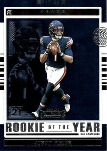#ROY-JFI Justin Fields - Chicago Bears - 2021 Panini Contenders - Rookie of the Year Contenders Football