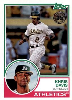 #83-8 Khris Davis - Oakland Athletics - 2018 Topps - 1983 Topps Baseball 35th Anniversary Baseball