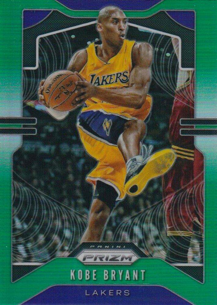 #8 Kobe Bryant - Los Angeles Lakers - 2019-20 Panini Prizm - Prizms Green Basketball