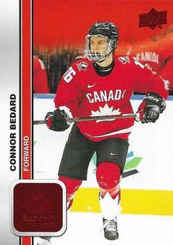 #8 Connor Bedard - Canada - 2023 Upper Deck Team Canada Juniors - Red Foil Hockey