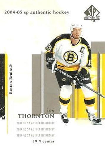 #8 Joe Thornton - Boston Bruins - 2004-05 SP Authentic Hockey