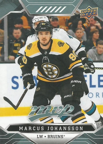 #8 Marcus Johansson - Boston Bruins - 2019-20 Upper Deck MVP Hockey