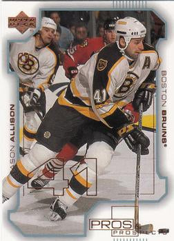 #8 Jason Allison - Boston Bruins - 2000-01 Upper Deck Pros & Prospects Hockey
