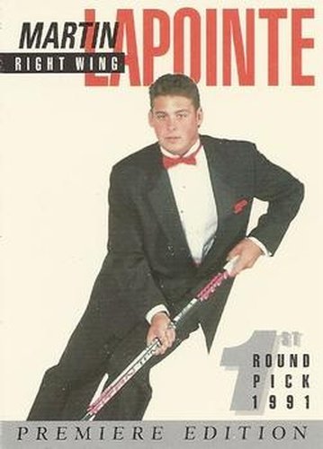 #8 Martin Lapointe - 1991 Arena Draft Picks French Hockey