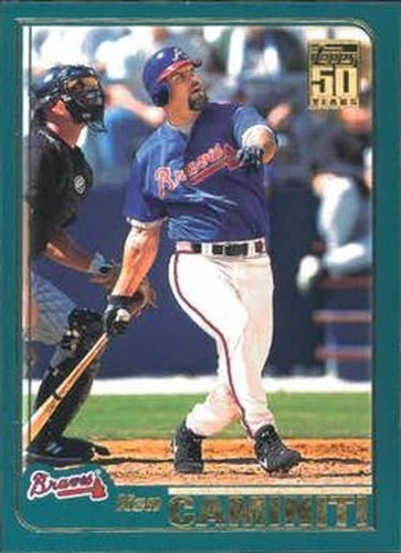 #T8 Ken Caminiti - Atlanta Braves - 2001 Topps Traded & Rookies Baseball