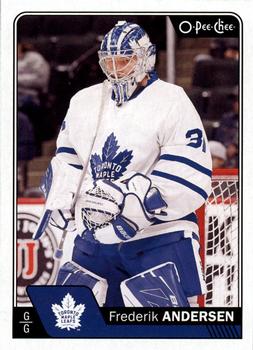 #668 Frederik Andersen - Toronto Maple Leafs - 2016-17 O-Pee-Chee Update Hockey