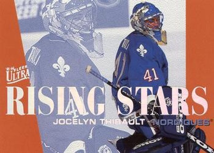 #8 Jocelyn Thibault - Quebec Nordiques - 1995-96 Ultra - Rising Stars Hockey
