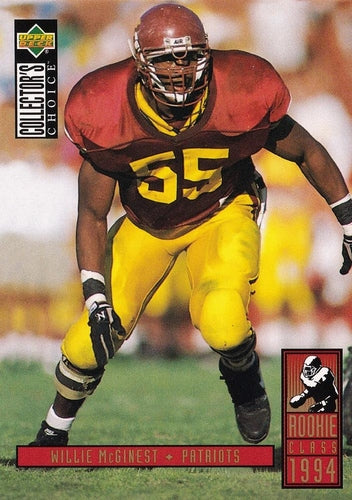#8 Willie McGinest - New England Patriots - 1994 Collector's Choice Football