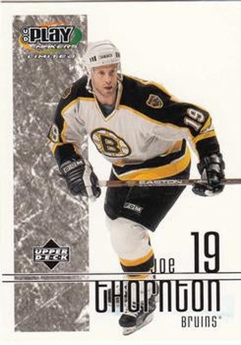 #8 Joe Thornton - Boston Bruins - 2001-02 Upper Deck Playmakers Hockey