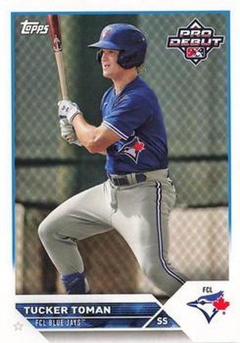 #PD-8 Tucker Toman - FCL Blue Jays - 2023 Topps Pro Debut Baseball