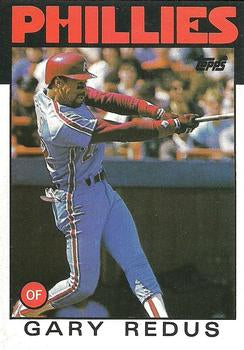 #90T Gary Redus - Philadelphia Phillies - 1986 Topps Traded Baseball