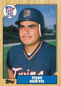 #90T Tom Nieto - Minnesota Twins - 1987 Topps Traded Baseball