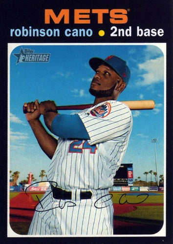 #90 Robinson Cano - New York Mets - 2020 Topps Heritage Baseball