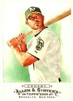 #90 Bobby Crosby - Oakland Athletics - 2009 Topps Allen & Ginter Baseball