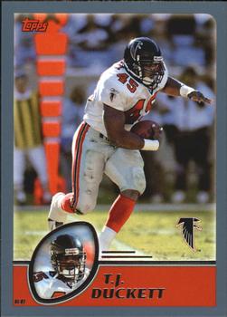 #90 T.J. Duckett - Atlanta Falcons - 2003 Topps Football
