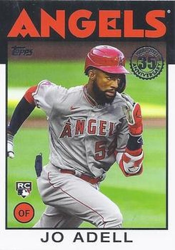 #86B-90 Jo Adell - Los Angeles Angels - 2021 Topps - 1986 Topps Baseball 35th Anniversary Series One Baseball
