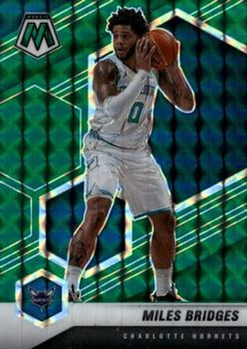 #90 Miles Bridges - Charlotte Hornets - 2020-21 Panini Mosaic - Mosaic Green Basketball