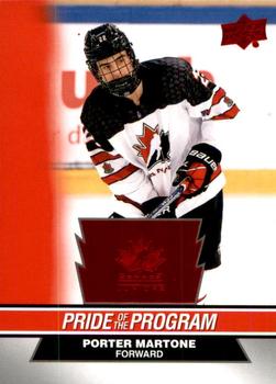 #90 Porter Martone - Canada - 2023 Upper Deck Team Canada Juniors - Red Foil Hockey