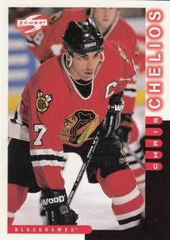 #90 Chris Chelios - Chicago Blackhawks - 1997-98 Score Hockey