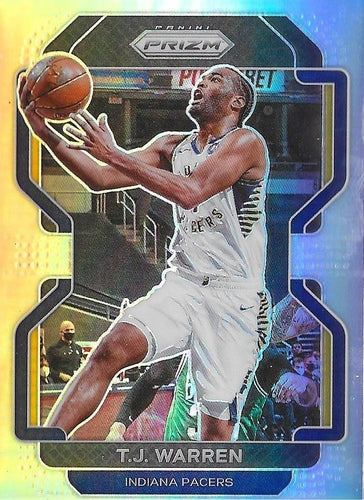 #90 T.J. Warren - Indiana Pacers - 2021-22 Panini Prizm - Silver Basketball