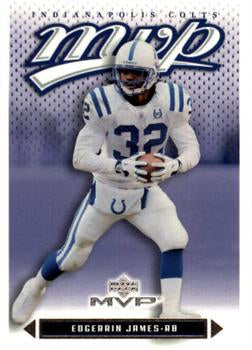 #90 Edgerrin James - Indianapolis Colts - 2003 Upper Deck MVP Football
