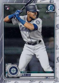 #90 Kyle Lewis - Seattle Mariners - 2020 Bowman Chrome Baseball