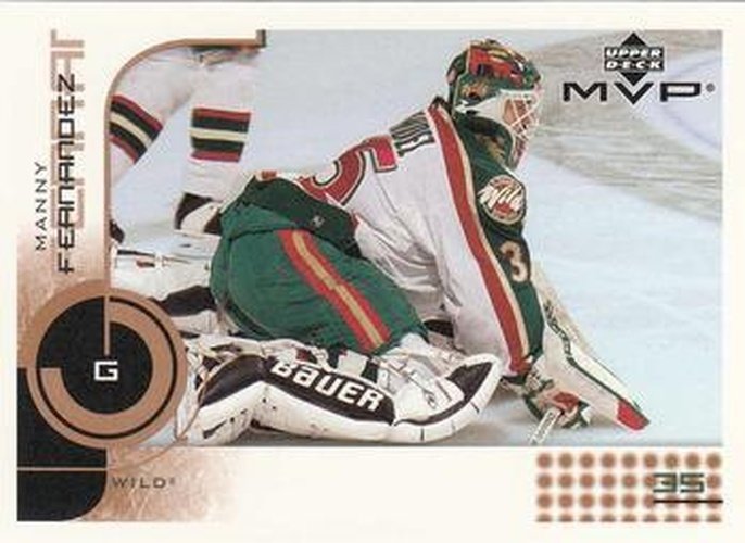 #90 Manny Fernandez - Minnesota Wild - 2002-03 Upper Deck MVP Hockey