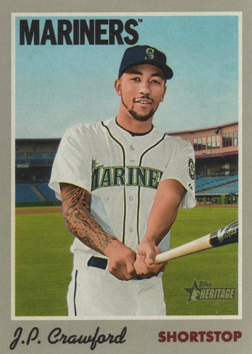 #90 J.P. Crawford - Seattle Mariners - 2019 Topps Heritage Baseball