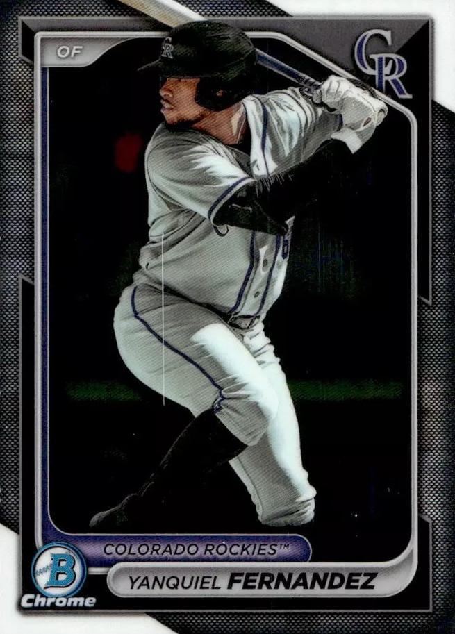 #BCP-90 Yanquiel Fernandez - Colorado Rockies - 2024 Bowman - Chrome Prospects Baseball