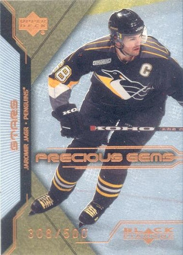 #90 Jaromir Jagr - Pittsburgh Penguins - 2000-01 Upper Deck Black Diamond Hockey