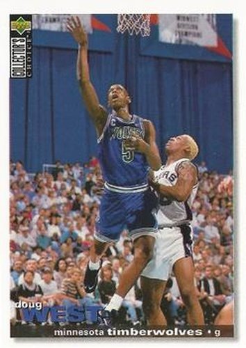#90 Doug West - Minnesota Timberwolves - 1995-96 Collector's Choice Basketball