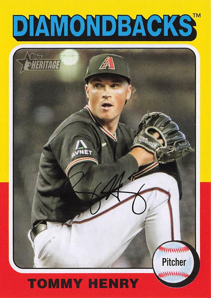 #90 Tommy Henry - Arizona Diamondbacks - 2024 Topps Heritage Baseball