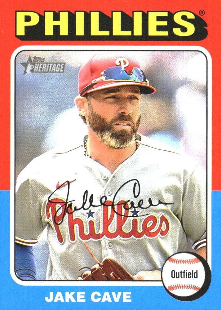 #91 Jake Cave - Philadelphia Phillies - 2024 Topps Heritage Baseball
