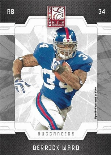 #91 Derrick Ward - Tampa Bay Buccaneers - 2009 Donruss Elite Football