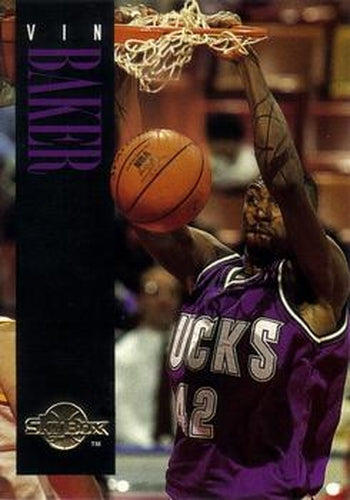 #91 Vin Baker - Milwaukee Bucks - 1994-95 SkyBox Premium Basketball