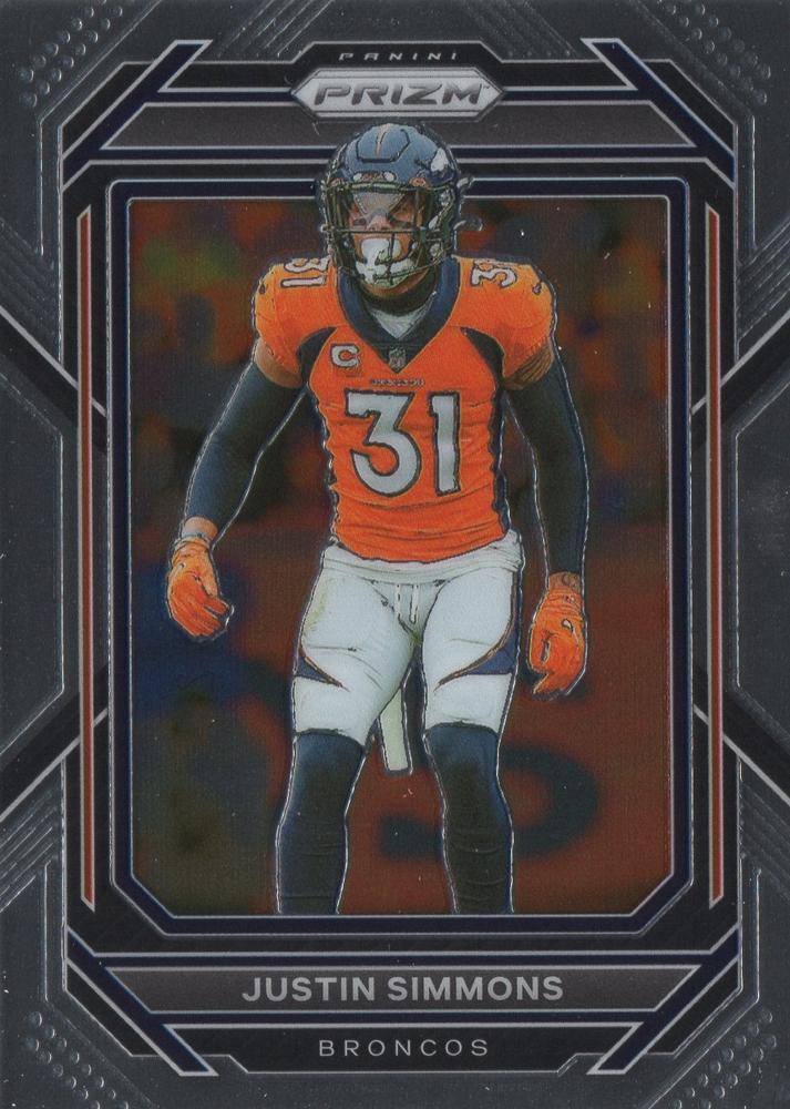 #91 Justin Simmons - Denver Broncos - 2022 Panini Prizm Football