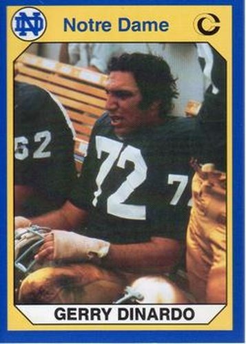#91 Gerry Dinardo - Notre Dame Fighting Irish - 1990 Collegiate Collection Notre Dame Football