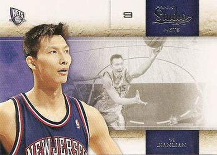 #91 Yi Jianlian - New Jersey Nets - 2009-10 Panini Studio Basketball