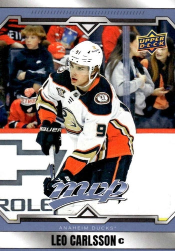 #91 Leo Carlsson - Anaheim Ducks - 2024-25 Upper Deck MVP Hockey