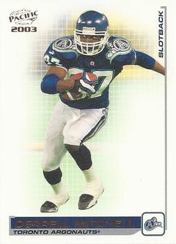 #91 Derrell Mitchell - Toronto Argonauts - 2003 Pacific CFL Football