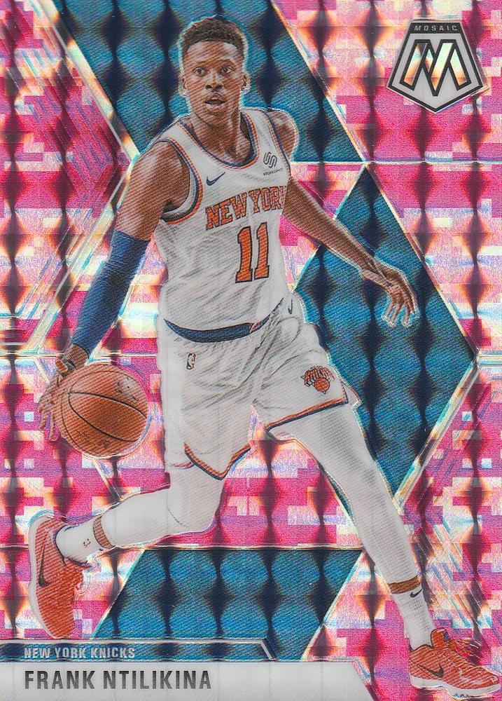 #91 Frank Ntilikina - New York Knicks - 2019-20 Panini Mosaic - Camo Pink Basketball