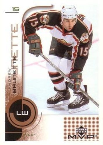 #91 Andrew Brunette - Minnesota Wild - 2002-03 Upper Deck MVP Hockey