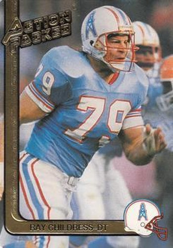 #91 Ray Childress - Houston Oilers - 1991 Action Packed Football