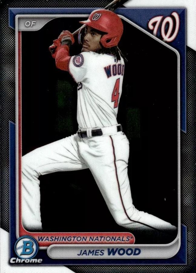 #BCP-91 James Wood - Washington Nationals - 2024 Bowman - Chrome Prospects Baseball