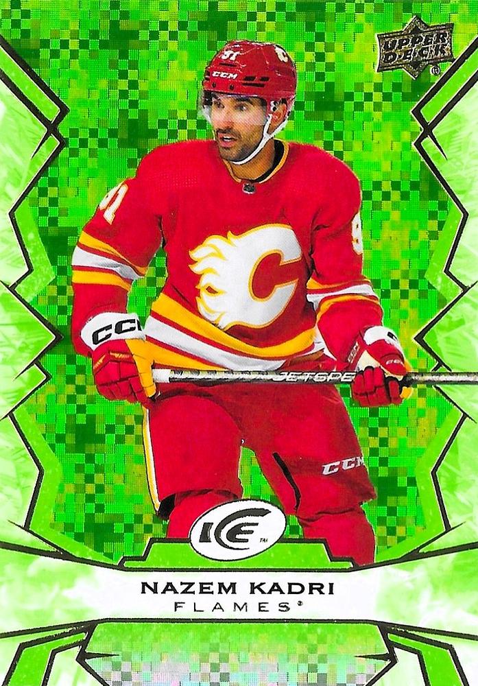 #91 Nazem Kadri - Calgary Flames - 2022-23 Upper Deck Ice - Green Hockey