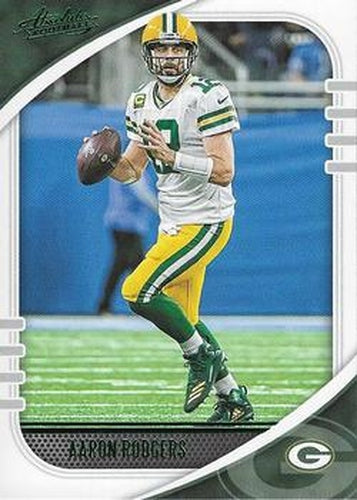 #92 Aaron Rodgers - Green Bay Packers - 2020 Panini Absolute - Green Football