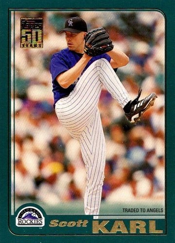 #92 Scott Karl - Colorado Rockies - 2001 Topps Baseball