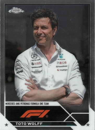 #92 Toto Wolff - Mercedes-AMG Petronas Formula One Team - 2023 Topps Chrome Formula 1 Racing