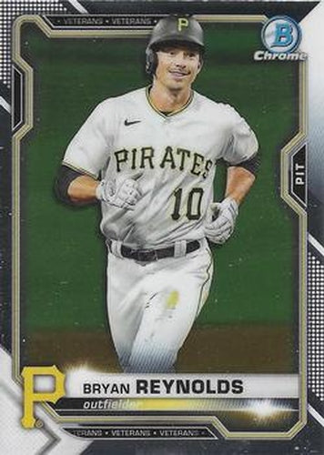 #92 Bryan Reynolds - Pittsburgh Pirates - 2021 Bowman Chrome Baseball