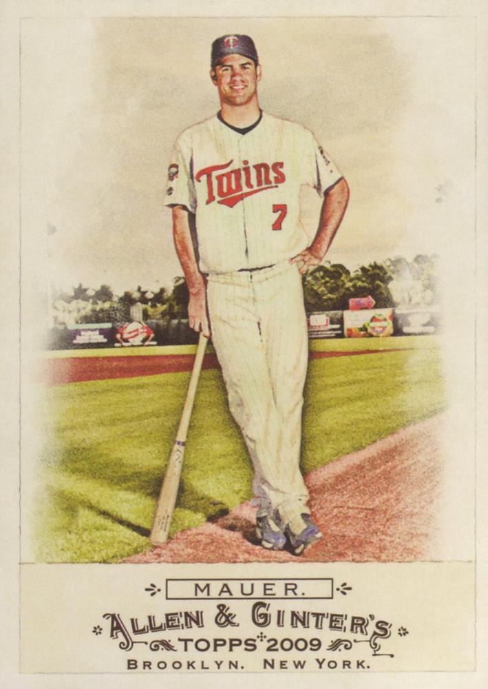 #92 Joe Mauer - Minnesota Twins - 2009 Topps Allen & Ginter Baseball
